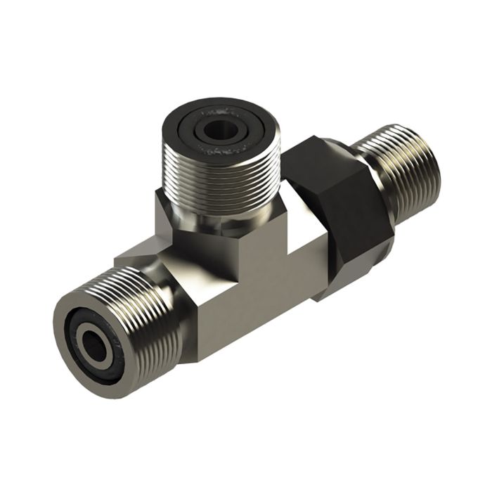 1/4" Hydraulic Fitting - Run Tee (FS6804-04-04-04) (Lippert)