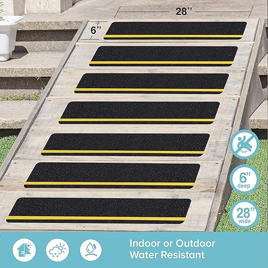 6" x 28"  STEP Tread with Reflective Strip