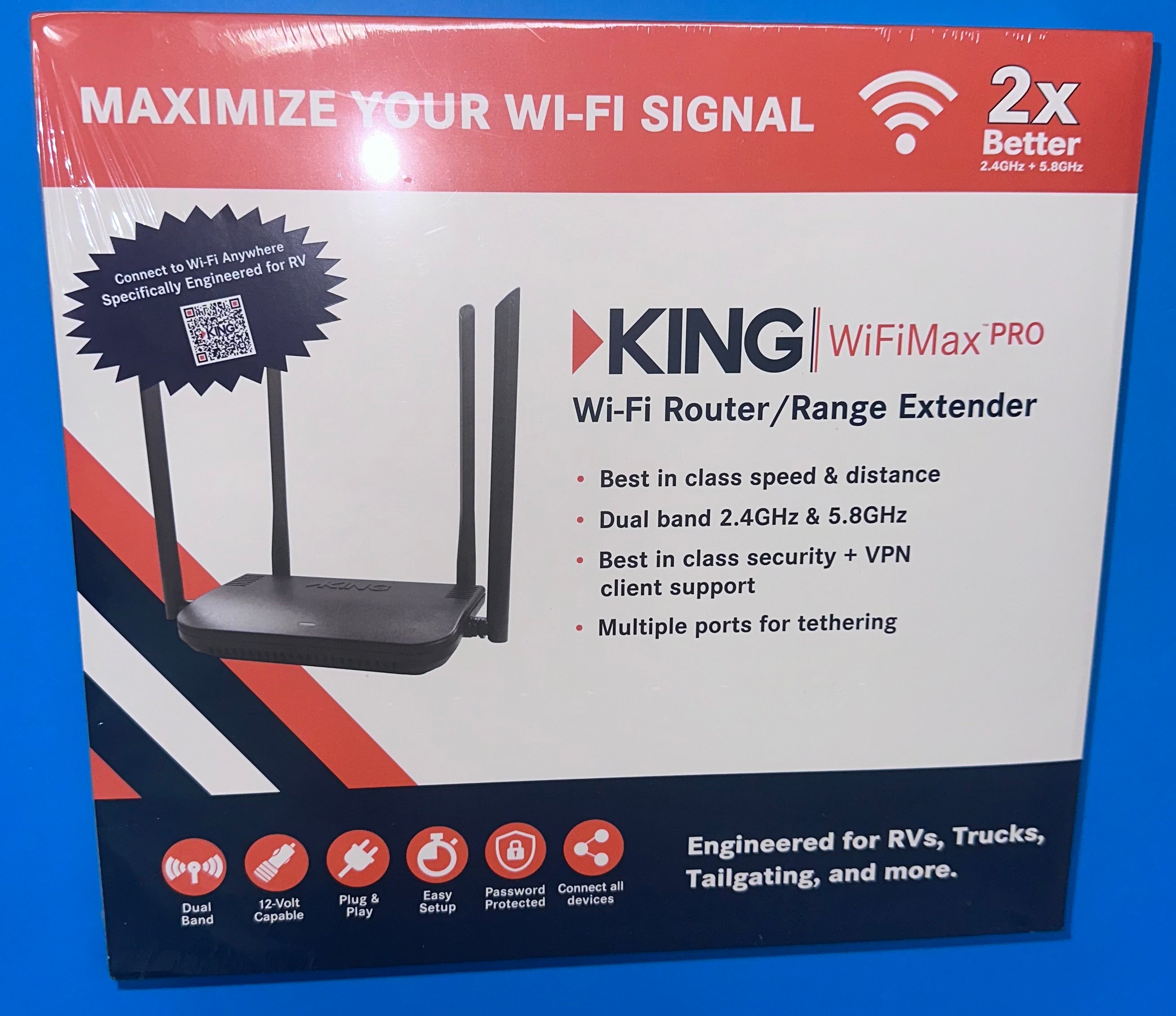 King WiFi Max Router/Range Extender – Southeast Sales Inc.