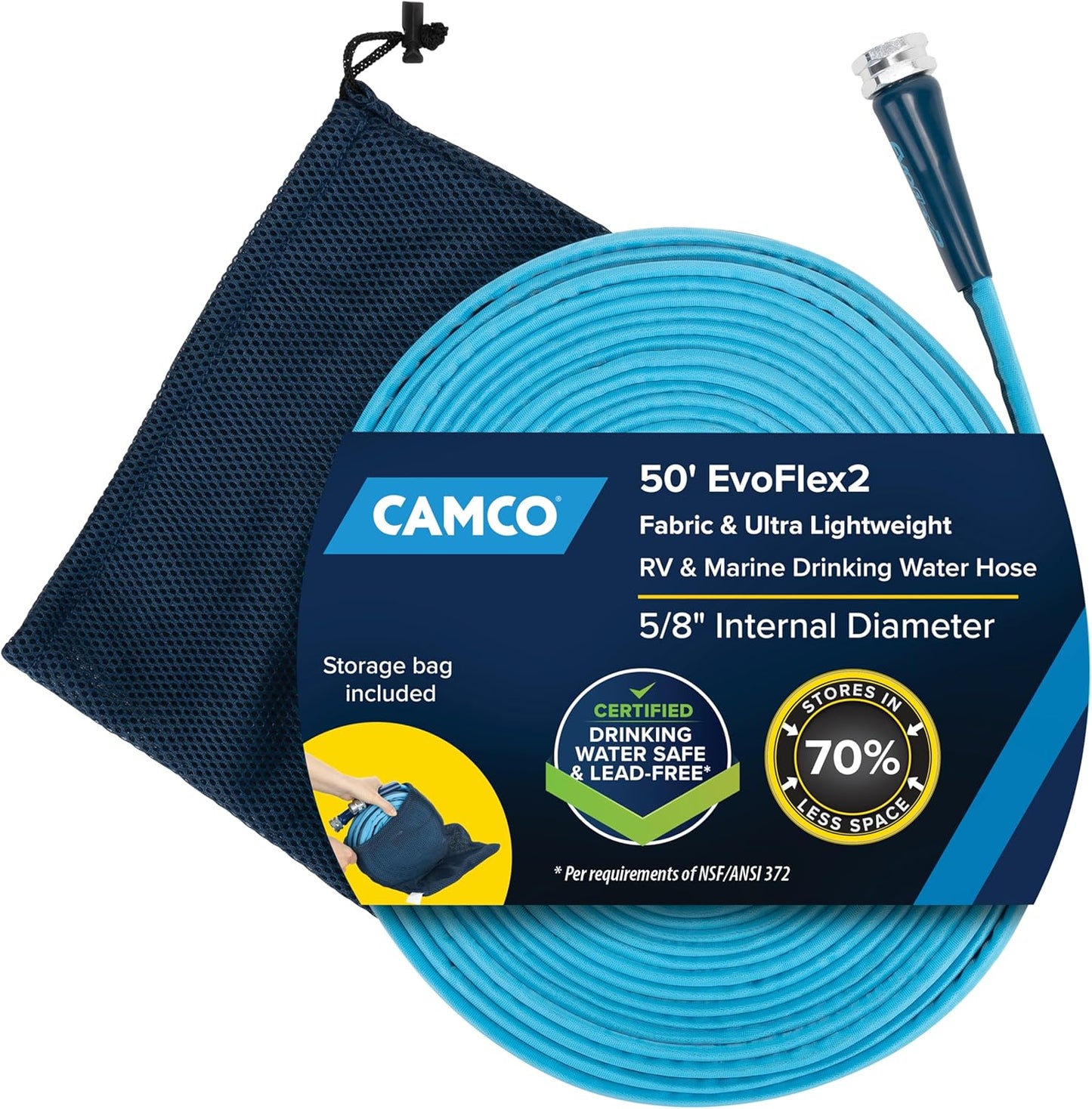22579 - Camco EvoFlex2 50-ft Drinking Water Hose